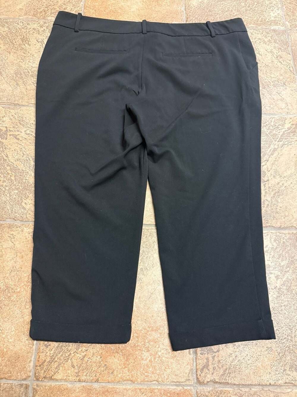Ava & Viv Women's Black Cuffed Dress‎ Pants Size 20W - Picture 2 of 3